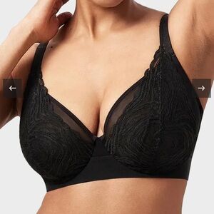 Shecurve Full Coverage Black Lace Bra